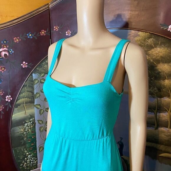 Teal short open back women’s dress small - Picture 8 of 10